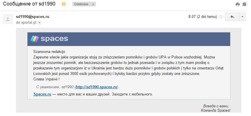 Ukraina: „Zniszczymy polskie groby”
