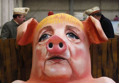 Niemcy: Świński łeb dla Merkel